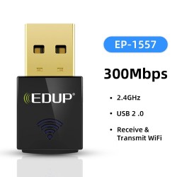 EDUP - 300Mbps - wireless nano USB 2.0 - network card - WiFi receiverNetwork