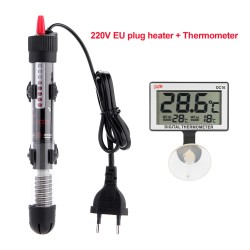 Aquarium water heater - with thermometer - adjustable - 25W - 50W - 100W - 200W - 300WAquarium