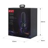 RGB gaming condenser microphone - cardioid - with stand - USBMicrophones