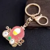 Crystal pumpkin carriage - keychainKeyrings