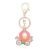 Crystal pumpkin carriage - keychainKeyrings