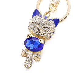 Crystal cat keychainKeyrings