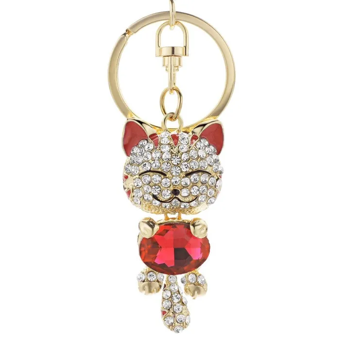 Crystal cat keychainKeyrings
