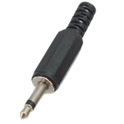 Headphone audio jack plug - male connector - 35mm - 5 piecesPlugs