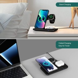 3 in 1 wireless charger - fast charging stand - for iPhone - AirPods - Apple Watch - SamsungChargers