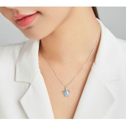 Blue turtle necklace - 925 sterling silverNecklaces