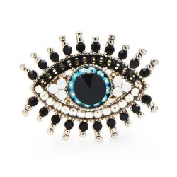 Big blue eye - crystal broochBrooches