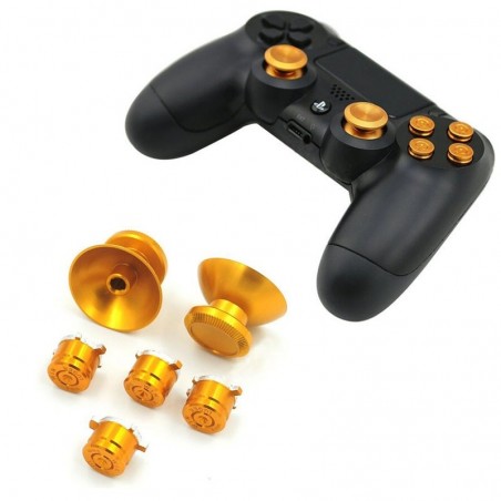 Metal 3D - analog joystick thumb stick caps / buttons - for Sony PS4 ControllerRepair parts