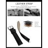 CHENXI - sports Quartz watch - waterproof - leather strap - brown / whiteWatches