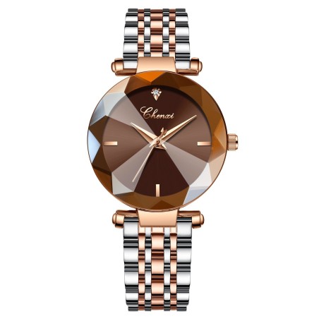 CHENXI - luxury Quartz watch - rose gold - stainless steel - waterproof - brownWatches