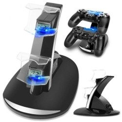 Dual charger - stand - USB - LED - for PS4 / PS4 Pro / PS4 Slim controllerChargers