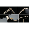Vintage / steampunk sunglasses - metal frame - oversized - unisexSunglasses