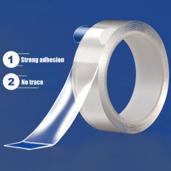 Double-sided nano-tape - adhesive - transparent - reusable - waterproofAdhesives & Tapes