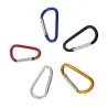 Metal carabiner - keychain - clip-lock buckle - D-shape - 10 piecesKeyrings