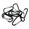 Metal carabiner - keychain - clip-lock buckle - D-shape - 10 piecesKeyrings