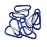 Metal carabiner - keychain - clip-lock buckle - D-shape - 10 piecesKeyrings