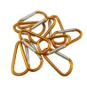 Metal carabiner - keychain - clip-lock buckle - D-shape - 10 piecesKeyrings