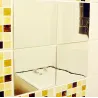 Square mirror tile - wall sticker - 15 * 15 cmBathroom & Toilet