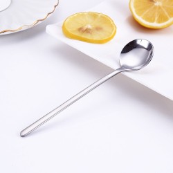 Round stainless steel long teaspoon - 13cmCutlery