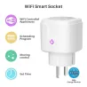 16A - WiFi - Smart plug - socket with power energy monitor - Alexa / Google assistantPlugs