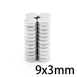 N35 - neodymium magnet - strong disc - 9mm * 3mm - 20 piecesN35