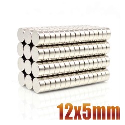 N35 - neodymium magnet - strong disc - 12mm * 5mm - 10 piecesN35