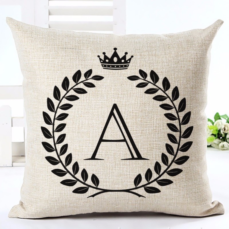 Decorative cushion cover - alphabet letters - 45 * 45 cmCushion covers