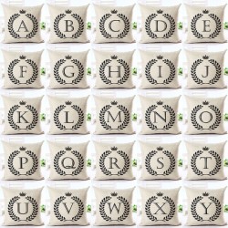 Decorative cushion cover - alphabet letters - 45 * 45 cmCushion covers