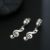 Long earrings with musical notesEarrings