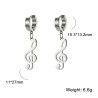 Long earrings with musical notesEarrings