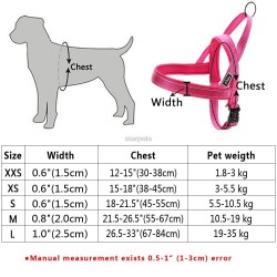 Reflective nylon dog harness - vest - quick fitCollars & Leads