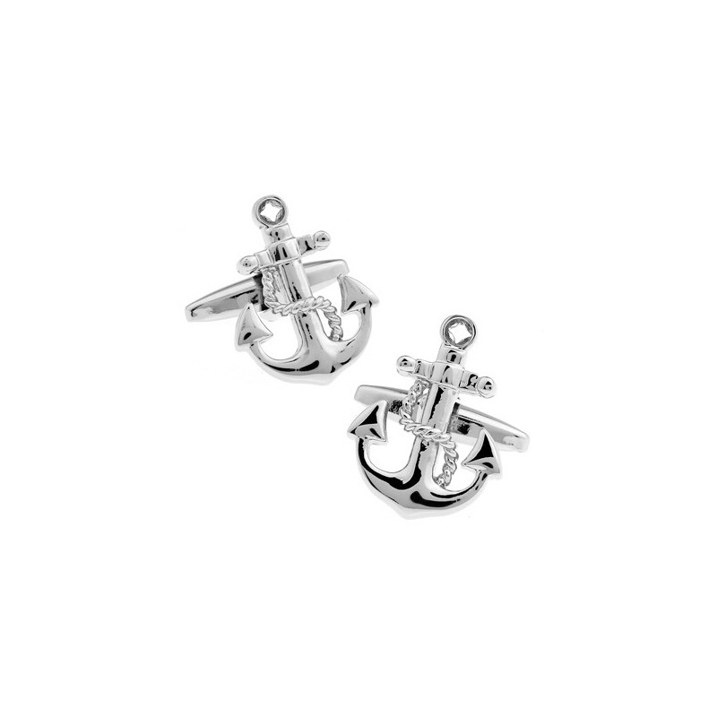 Boat anchor - silver cufflinksCufflinks