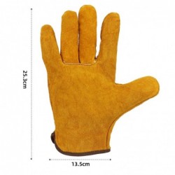 Safety / work gloves - fireproof - cow leather - for welding / solderingWelding