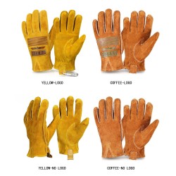 Safety / work gloves - stretchable - wood cutting / gardening - leatherSafety & protection
