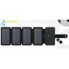 Solar foldable phone charger - USB - 10W - 4 / 5 solar panelsSolar panels