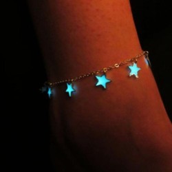 Metal anklet - luminous hearts / stars / flowersAnklets