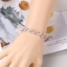 Crystal leaves silver braceletBracelets