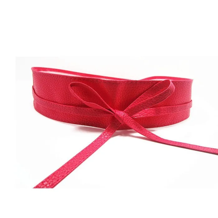 Wide self-tie belt - soft leatherBelts