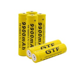 3.7V - 9900mah - 18650 - Li-on battery - rechargeableBattery