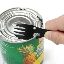 Multi-function stainless steel cutlery - spoon - fork - knife - bottle / can openerCutlery