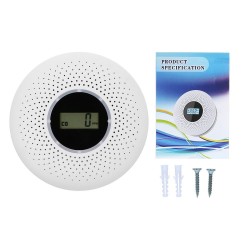 2 in 1 - carbon monoxide / smoke combo sensor - LCD display - with LED / sound warningHome security