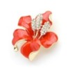 Big flower with crystals - elegant brooch - with necklace holeBrooches