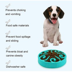 Dog feeding bowl - slow-feeder - non toxic - non-slipCare