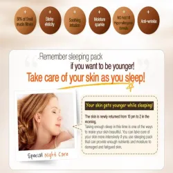 Snail essence - light sleeping mask - serum - anti wrinkle - moisturizing - 80mlSkin