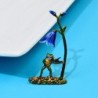 Playing violin frog / flower - broochBrooches