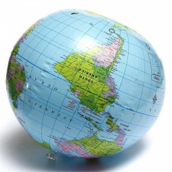 Inflatable world globe - ball - 40cmBalls