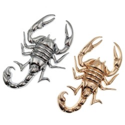 Metal scorpion - emblem - car stickerStickers