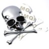 Metal skull / bones - emblem - car stickerStickers