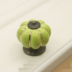 Ceramic furniture handle - pumpkin shaped knobsFurniture