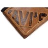 Vintage leather wallet - card / coin holder - large capacityWallets
